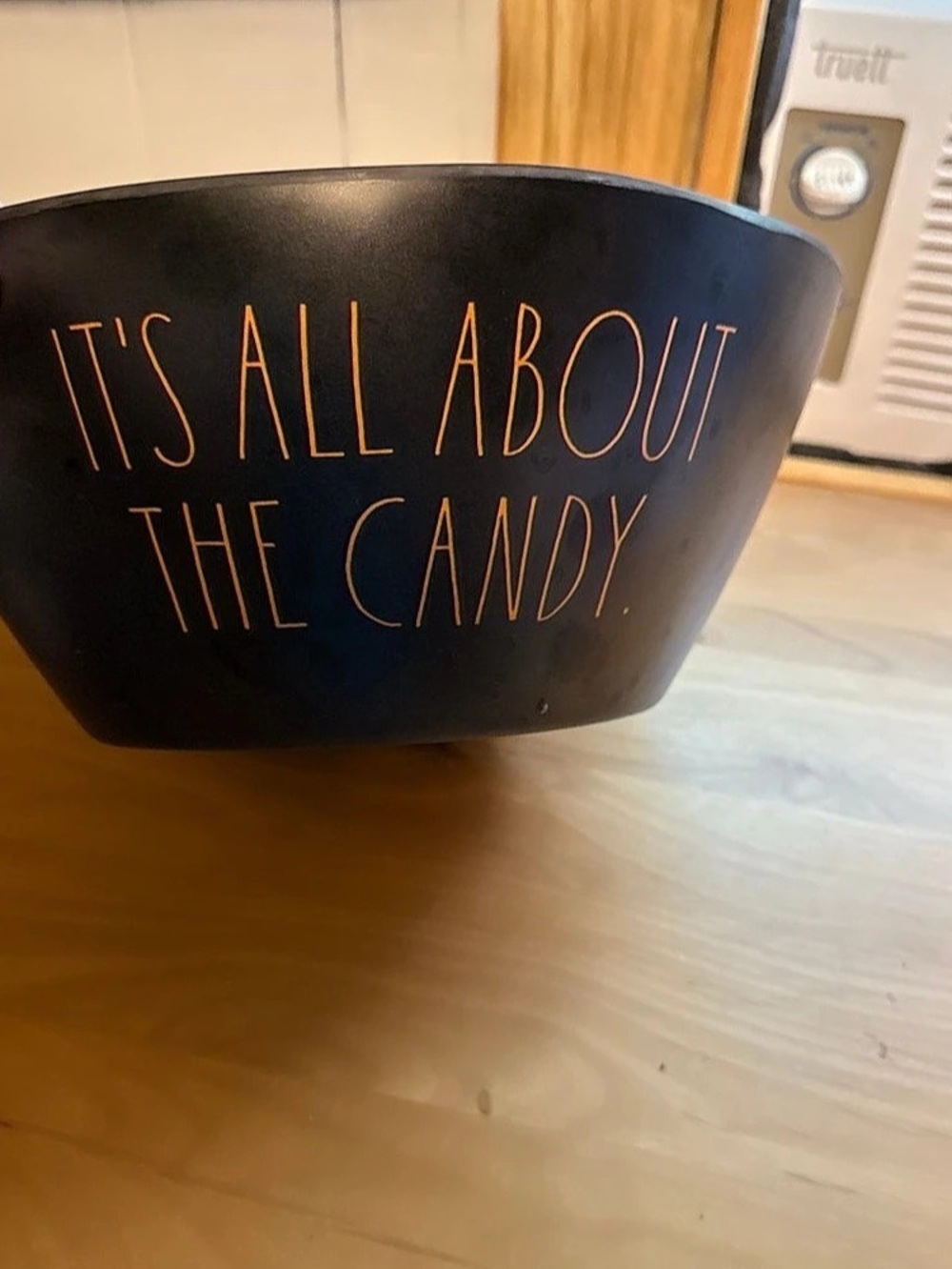 Rae Dunn It's All About The Candy Melamine Bowl Black